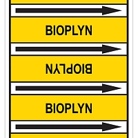 Značení potrubí, bioplyn